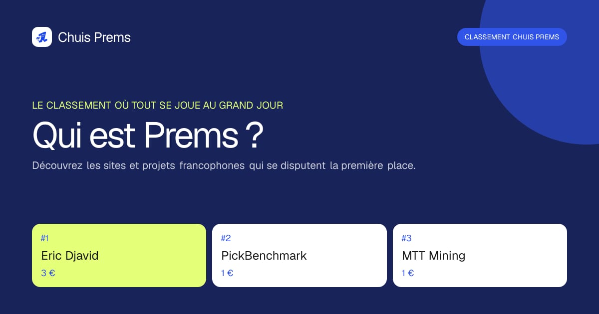 I built a french leaderboard where startups literally pay to outrank each other — starting at €1